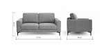 3f7f6d1bf3b4c426a86420239d87fd089b157cf3 Global Family 2 Sitzer Sofa Oviedo BemFreisteller 102361