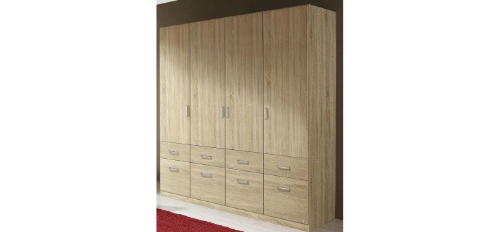 531e5464e5f96240a6fc55417a230d4726e4be50 Drehtuerenschrank Eiche Dekor B 181 cm FS