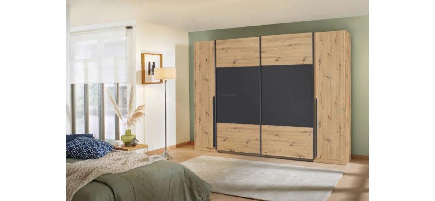 c0bc4ae6f5b8b74f2e337779958d4f12a22738c6 Schwebe Dreht renschrank Eiche Dekor Grau 180 cm Milieu 2