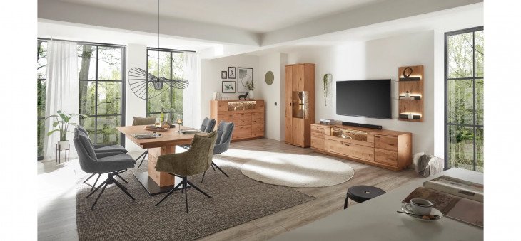 7546c817a9b0c88e190510a741504929c73b7c46 em novalja Kombi W03 Highboard 05 Tisch 60 Stuhl Parker mit Beleuchtung