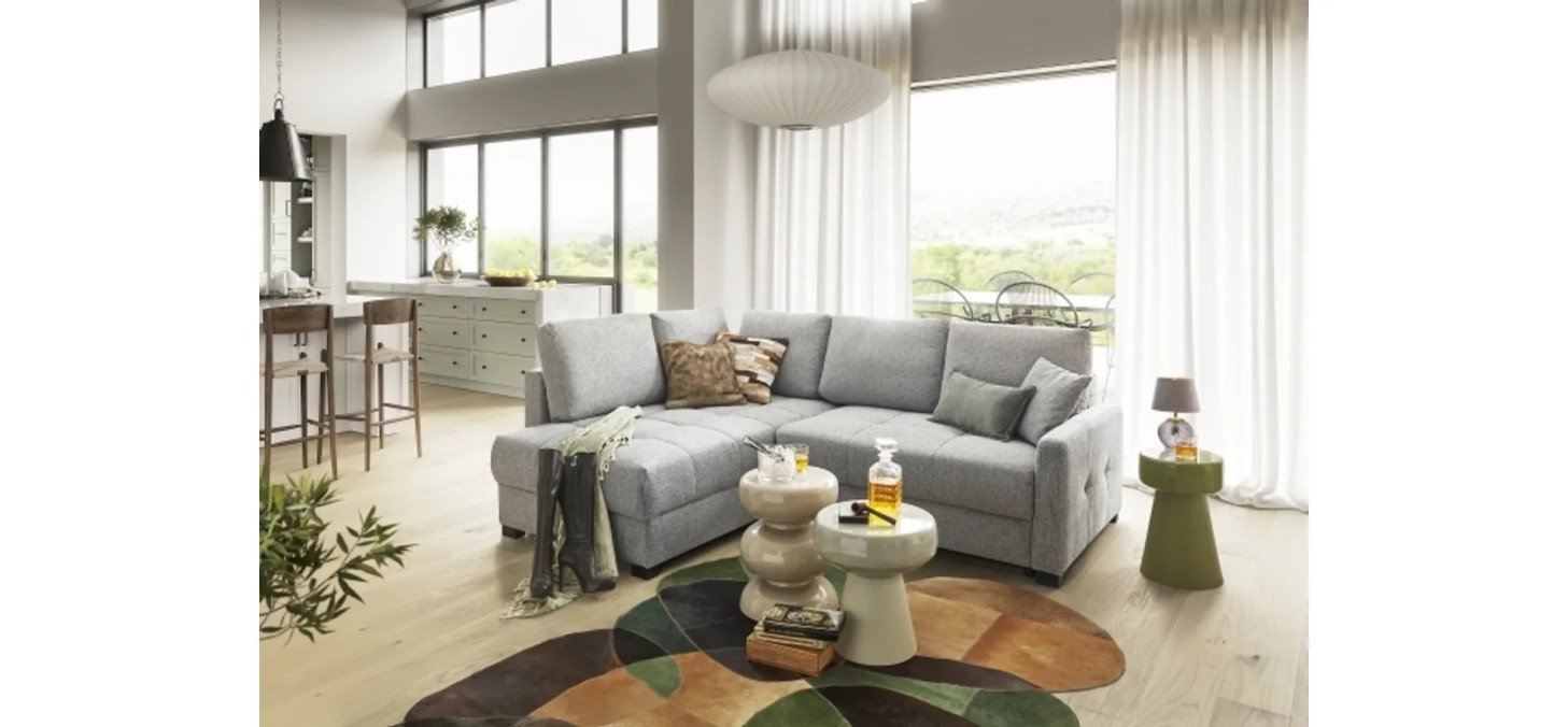 502ae329f27d2e45f216339a5705ce9b4d8aacf0 Ecksofa EDWIN links Hellgrau BT CINZIA CLINT CILLA Milieu 1