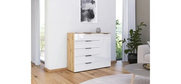 d294b35f1467bcc0293df5c125f4376e7a8df5f3 Kommode 2 RIPP Eiche Dekor Glas Wei Milieu1