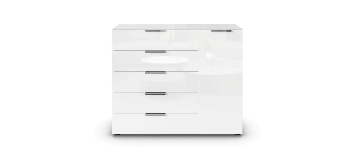 47a628f9518a96db0f71f6d8f3c4c1f69d9b8b1b Kommode 2 RIPP Eiche Dekor Glas Wei Glas Wei Freisteller 2