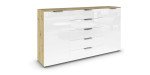 f1c20b9d75b42328f65edef2fd09599b64d9ded6 Kommode 3 RIPP Eiche DekorGlas Wei Freisteller 1