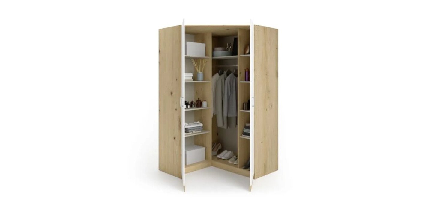 81feafdd5f316a5c6bf654afff3b24e759018aff Eckschrank ROYAN B 117 cm Eiche Artisan Detailbild