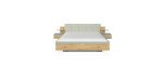 1c2868bb35aaeb8f0eff89663d36aadef61ead80 Bett 180x200 cm Eiche Dekor Salbei Freisteller 2