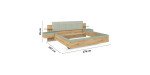 b7f798d8e7eff14fa2b3dc54271d1436ace6790c Bett 180x200 cm Eiche Dekor Salbei Bema ung