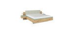8dbd66356d76ffa2fde66f58193750e233c97104 Bett 180x200 cm Eiche Dekor Salbei Freisteller 1