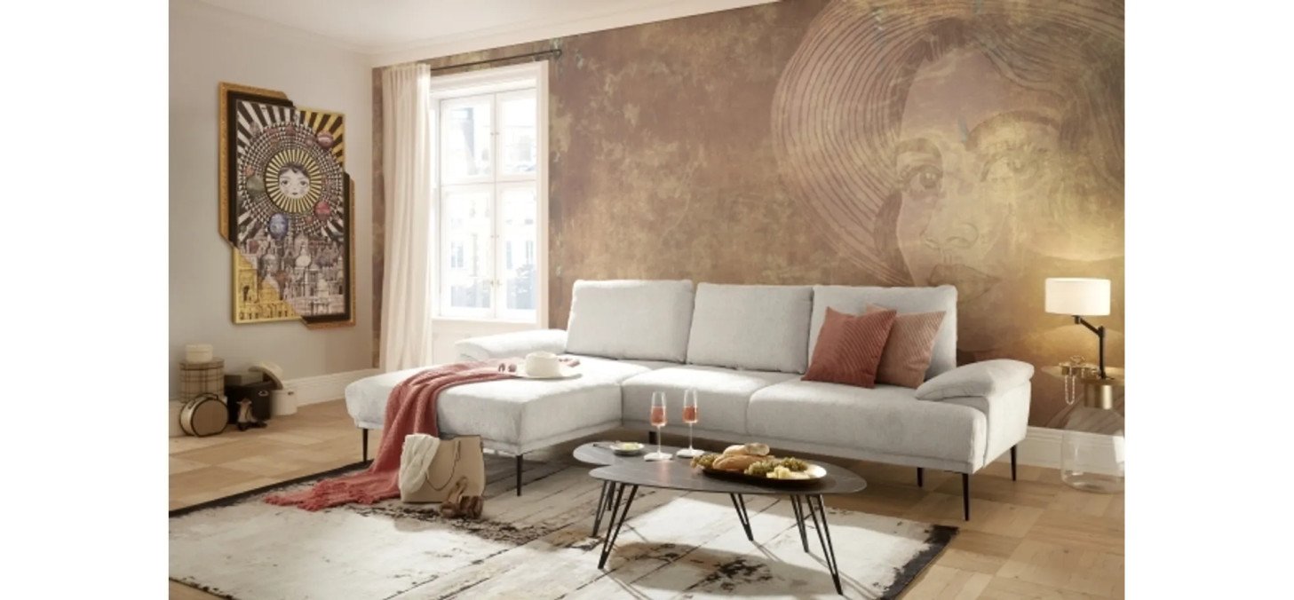 c8ad3301a3bac30ada9018bc7a0aa8c8b9c1075a Ecksofa ENRIK links hellgrau Couchtisch MARICA Milieu 1