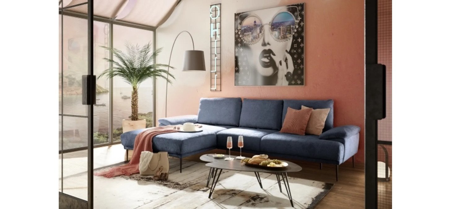 c83526e203b84dd918761cfe08b63a10767ff1d1 Ecksofa ENRIK links navy Couchtisch MARICA Milieu 1