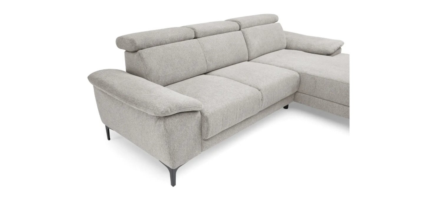 6383b19c88abb7cf040ee1c5e2f6a2f33100a716 Ecksofa EZRA Sitzvorzug Detailbild 1