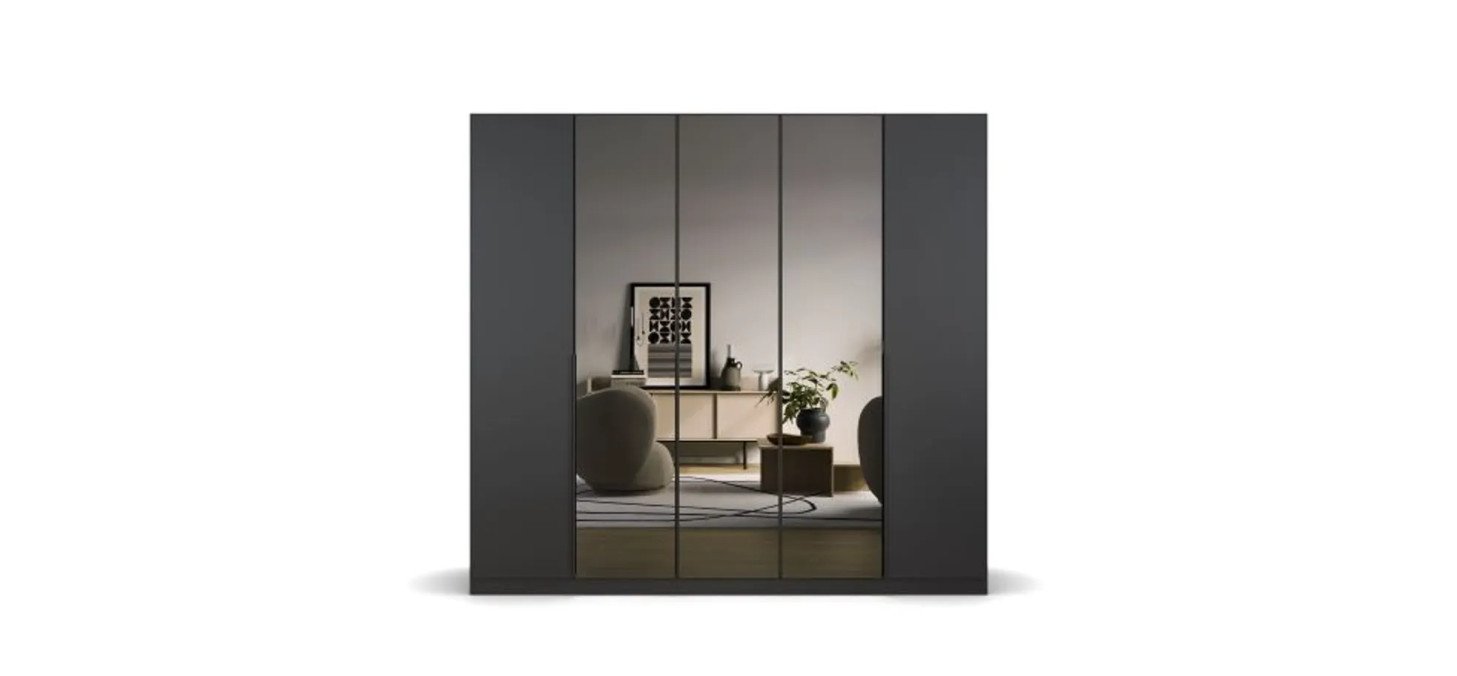 1c845c2cc54a0a09e36574058a4aa319e929b150 Dreht renschrank Skyla B 226 cm Grau Spiegel Freisteller 2