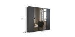 96e29b1238104bef7f4cf592222559ed3d5f32f8 Dreht renschrank Skyla B 226 cm Grau Spiegel Bema ung