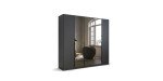 a24b6531e6e1d226b8581ee829d896b98cc8895e Dreht renschrank Skyla B 226 cm Grau Spiegel Freisteller 1