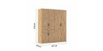 b9fb1736e8ffa4975d826456ca958f98917db30a Dreht renschrank Maika 180 cm Eiche Dekor Bema ung