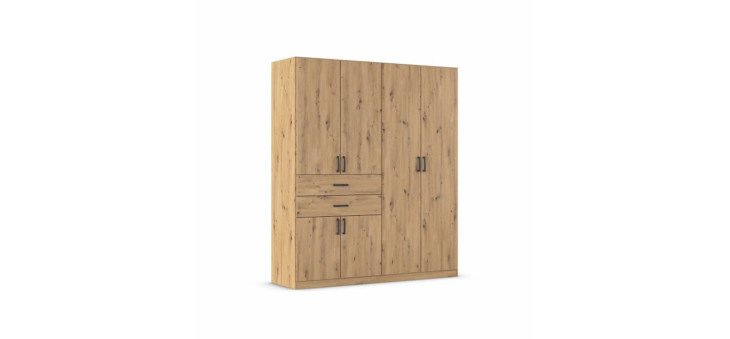 623729f3dd79e0bfcc9f674fed1cd9a21a9473a6 Dreht renschrank Maika 180 cm Eiche Dekor Freisteller 1