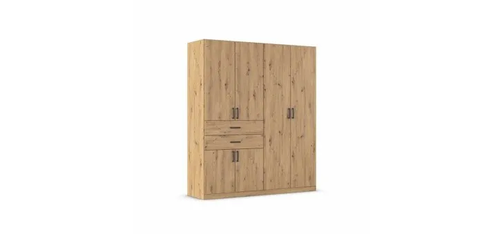 623729f3dd79e0bfcc9f674fed1cd9a21a9473a6 Dreht renschrank Maika 180 cm Eiche Dekor Freisteller 1