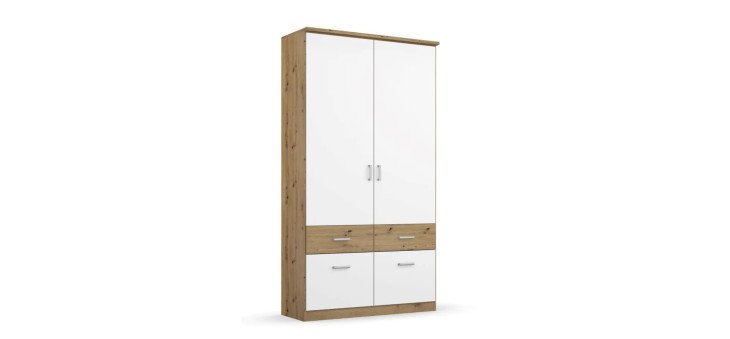 12e671b24c59e5cc973c38918da255c20d4118dc Dreht renschrank ROYAN 91 cm Eiche Dekor Wei Freisteller 1