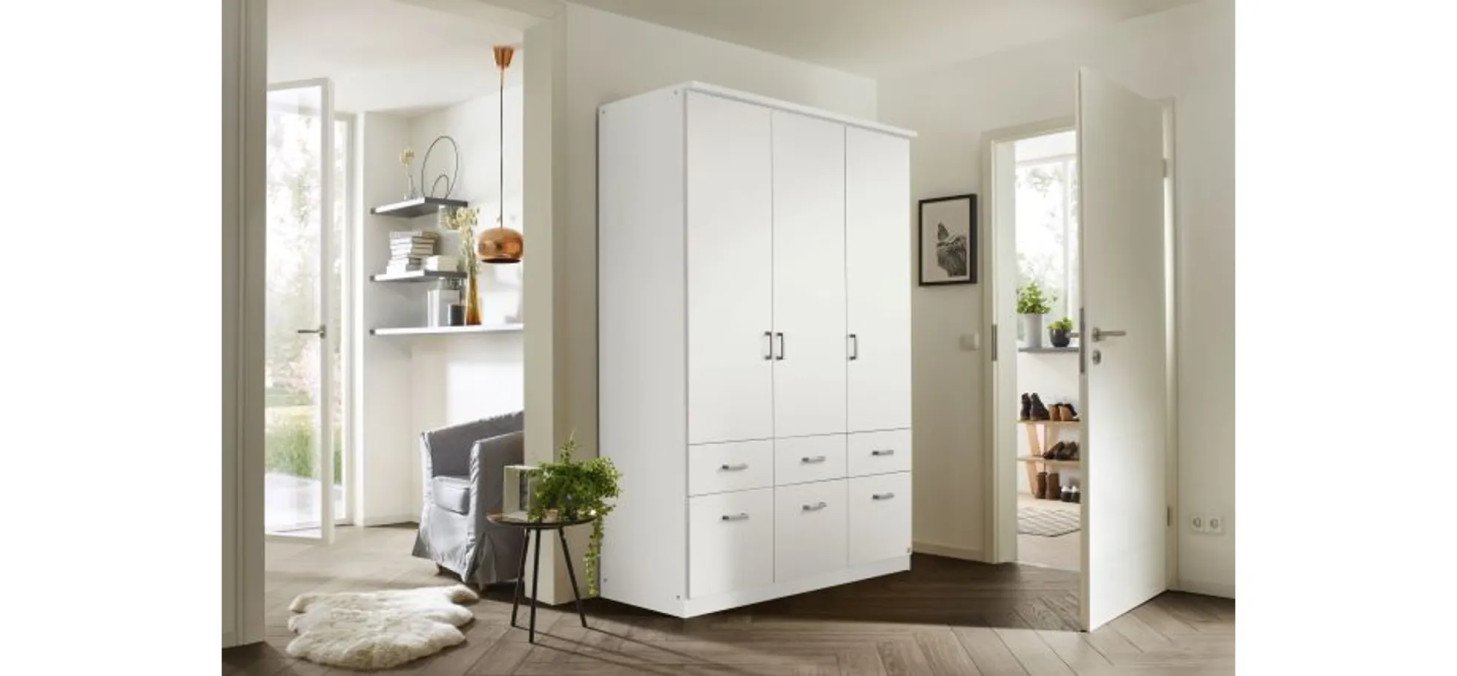 91156ba3c981dbc48717e89e056bee5494d4a6c2 Dreht renschrank ROYAN B 136 cm Wei Milieu 1