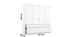d12a3fdf734fdba3b68055edb63b6c5920ccef09 Dreht renschrank ROYAN B 181 cm Wei l Bema ung