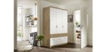 bc94b0d79f823e0385950923df53b915d26feef6 Dreht renschrank ROYAN B 136 cm Eiche Artisan Wei Milieu 1