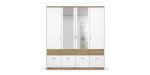 0841ea44ba8abc4ee67d9d94aeba4b0b27b7bc22 Dreht renschrank ROYAN B 181 cm Eiche Artisan Wei Spiegel Freisteller 2