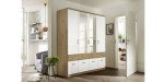 f16f6255b2a914c8296ec71b3ce7ee2ee0f0358f Dreht renschrank ROYAN B 181 cm Eiche Artisan Wei Spiegel Milieu 1