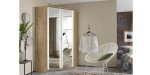 b155723a82dabd77ef4bb0d67ffffa576ea7b54e Dreht renschrank ROYAN B 117 cm Eiche Dekor Spiegel Milieu 1