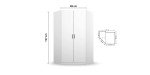 4ae35d3221a4f47f614a7c0255156dca68385dee Eckschrank RHONDA Detailbild Bema ungen