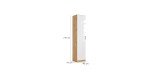 87dca8ca10c3b0328c00f0a2419e3fcbb95ce59c Schrank RHONDA B 47 cm Eiche Dekor Wei HG Detailbild Bema ungen