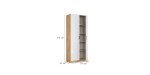 371eda21bd83a334bfd975ddd0c6b56881804b2f Schrank RHONDA B 91 cm Eiche Dekor Wei HG Detailbild Bema ungen