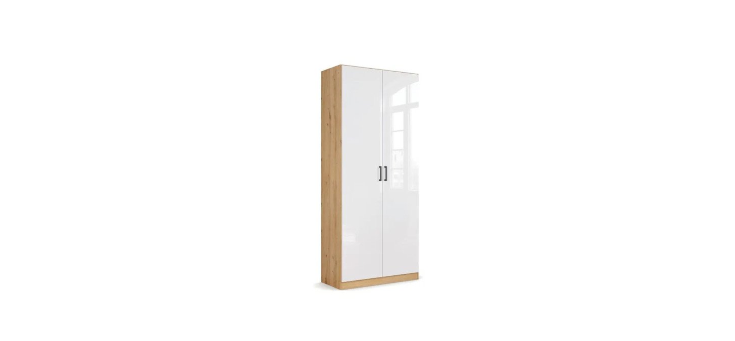 8ce19738c56a36daea44a532e14ee583c078db79 Schrank RHONDA B 91 cm Eiche Dekor Wei HG Freisteller 1