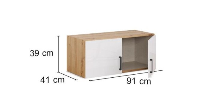 b470b80d119946d8b6042d3bd89c77ae82d7de6e Aufsatzschrank RHONDA Eiche Dekor Wei HG Detailbild Bema ungen