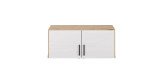 c2c922e921ae364e30bc1c7c188b6d3bcc4b8e24 Aufsatzschrank RHONDA Eiche Dekor Wei HG Freisteller 2