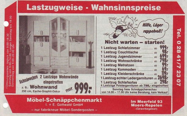 Zeitungsanzeige