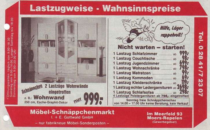 Zeitungsanzeige