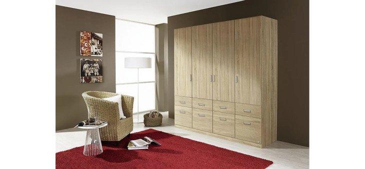 57e6bf42b2165ee5e7c95f1b8009ce1261687465 Drehtuerenschrank Eiche Dekor B 181 cm Milieubild
