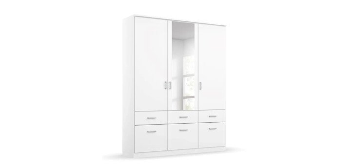 fa7c37391a32761e26d2d5d39b09ae6c4ec645d5 Dreht renschrank ROYAN B 136 cm Wei Spiegel Freisteller 1